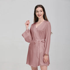 100% Mulberry Silk Nightwear – Luxury Robe & Bridal Gift