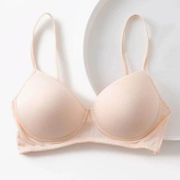 Silk Bra - Wireless Padded Bralette Lightly Lined Comfort - LANI SILK 
