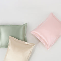 Silk Pillowcase – Double-Sided Square Pillow with Insert
