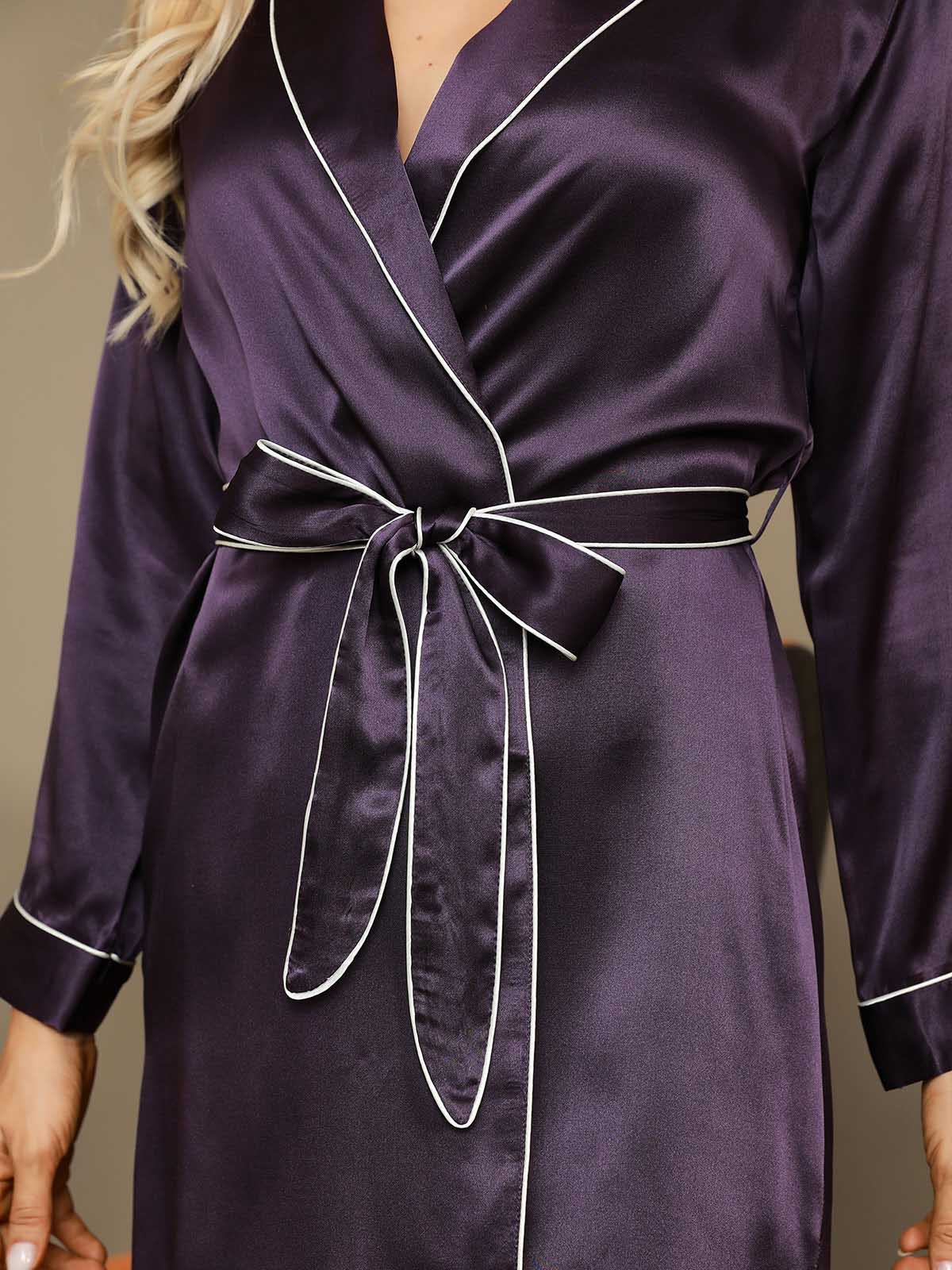 19Momme Silk Belted Womens Robe