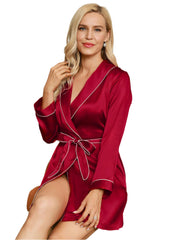 19Momme Silk Belted Womens Robe