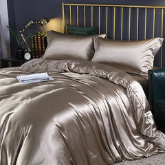 Mulberry Silk Bedding Set with Duvet Cover Fitted