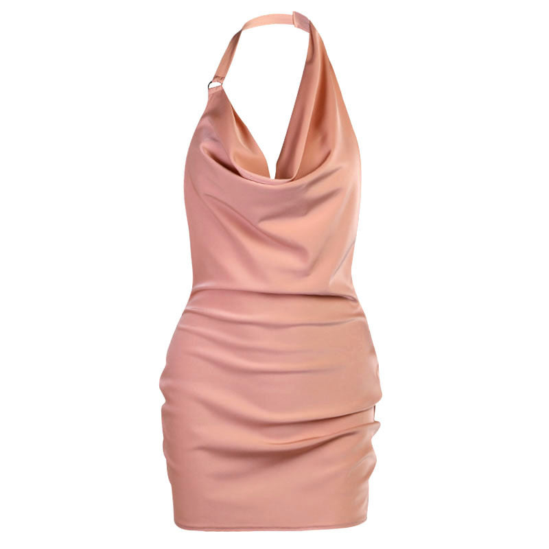 Party Dress V Neck Backless Mini